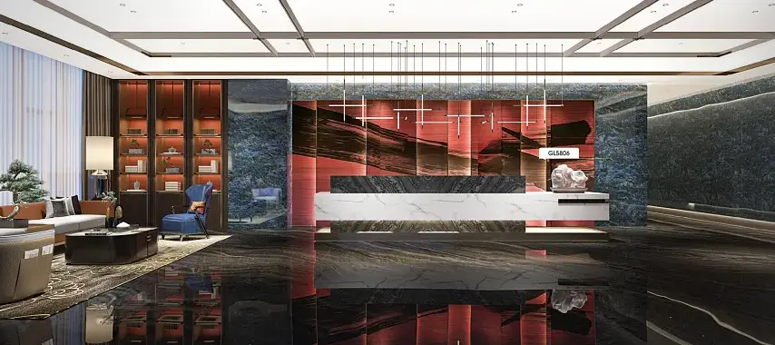 Yazvino Dhizaini Marble PVC Firimu Roll