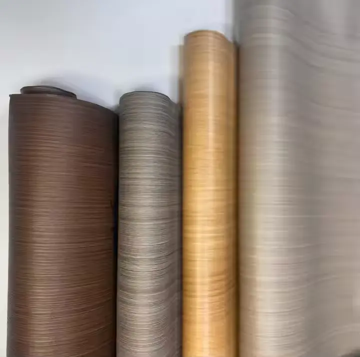 PVC yekushongedza firimu Woodgrain color PVC foil yegonhi