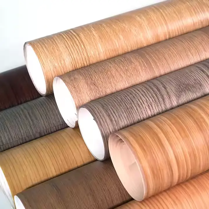Wood Echisimba PVC PET PP Decorative Kitchen Vinyl firimu